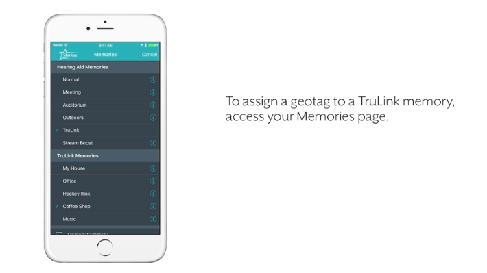 How to geotag a custom trulink memory